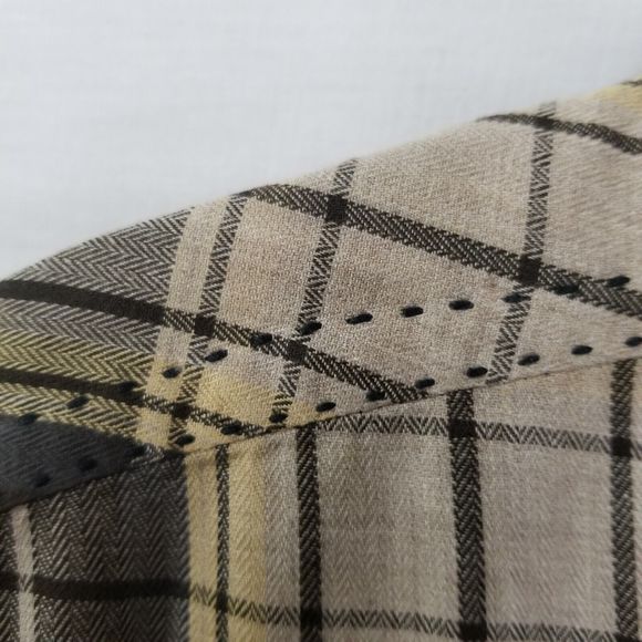 Method Button Down Shirt Mens Size XXL Tan Plaid - Picture 8 of 16